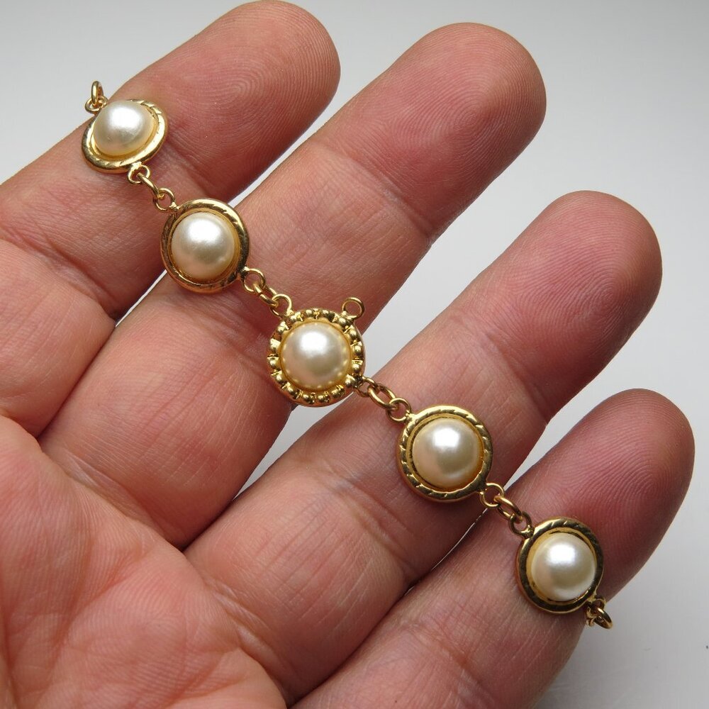 14k overlay Pearl Bracelet